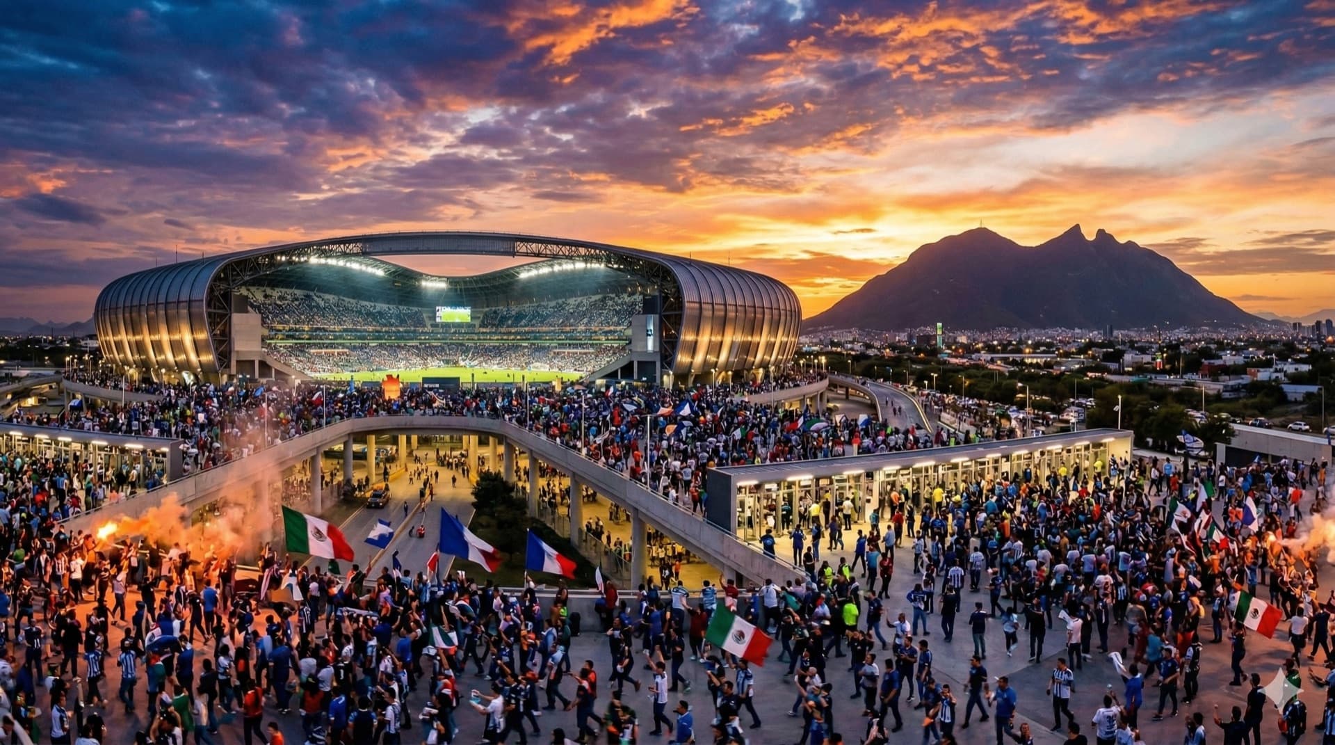 Estadio BBVA stadium for FIFA 2026 World Cup